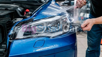 Оклейка Volkswagen Golf Cabriolet антигравийной пленкой (Защита кузова)